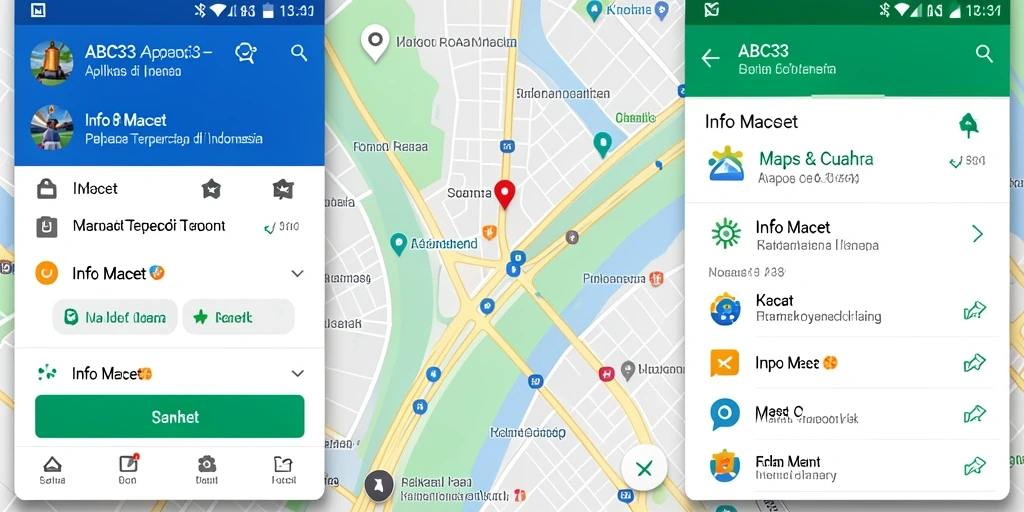 Antarmuka aplikasi ABC33 yang menampilkan informasi lalu lintas secara jelas.