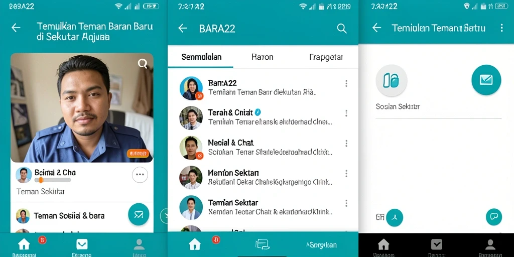 Antarmuka BARA22 yang bersahabat dan interaktif.