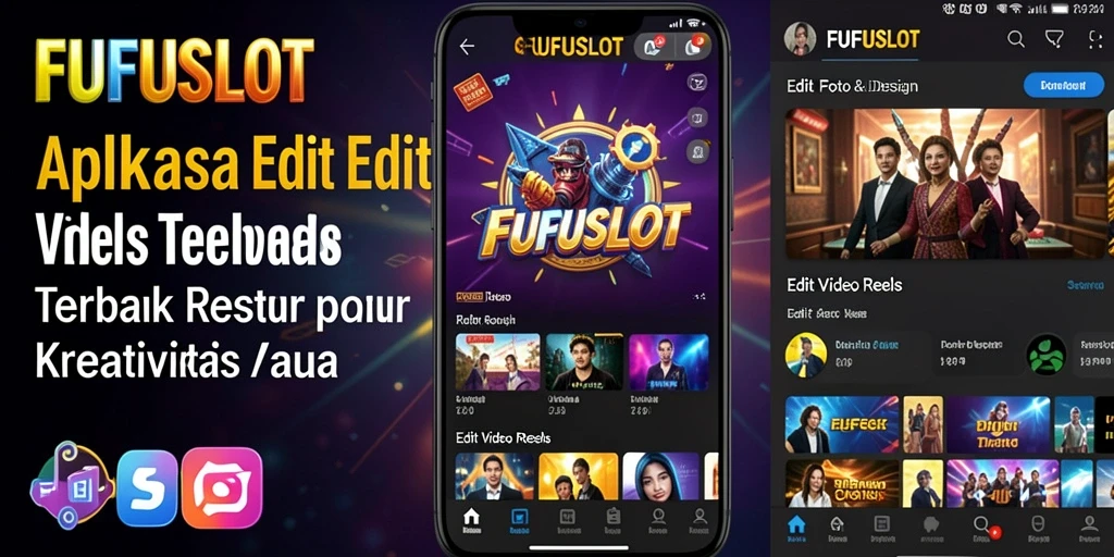 Screenshot antarmuka FUFUSLOT menunjukkan kemudahan dalam mengedit video Reels.