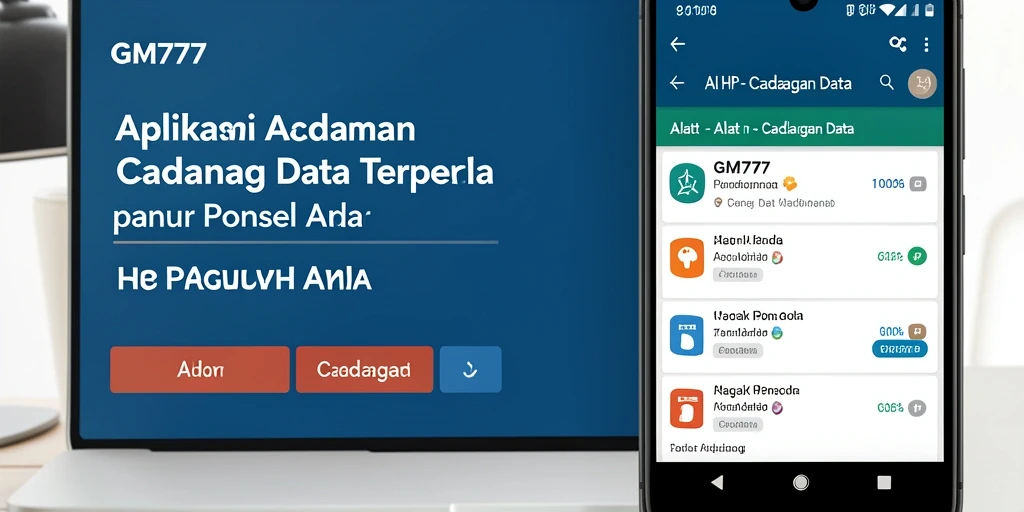 Tampilan antarmuka GM777 yang sederhana dan informatif.