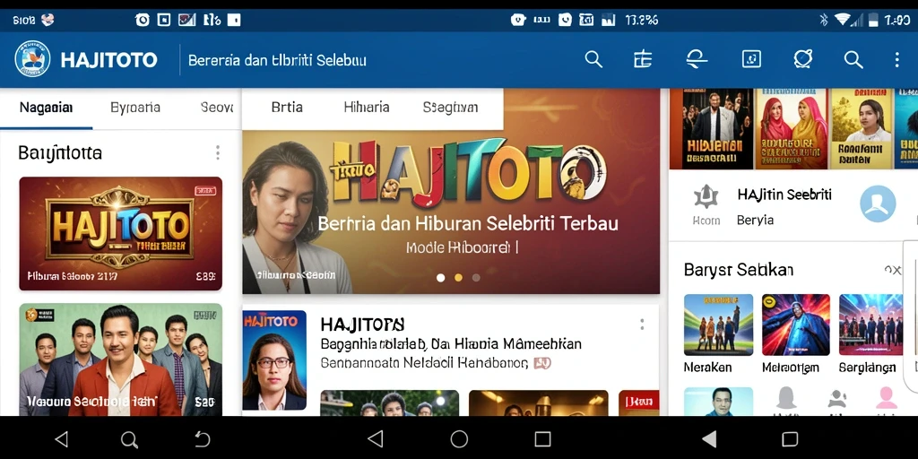 Tampilan antarmuka HAJITOTO yang menarik dan mudah digunakan.