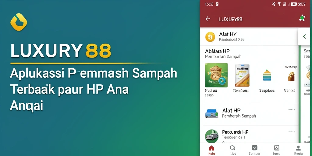 Tampilan antarmuka LUXURY88 yang bersih dan intuitif untuk pembersihan sampah.