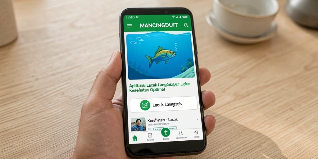 Tampilan antarmuka MANCINGDUIT yang sederhana dan menarik.