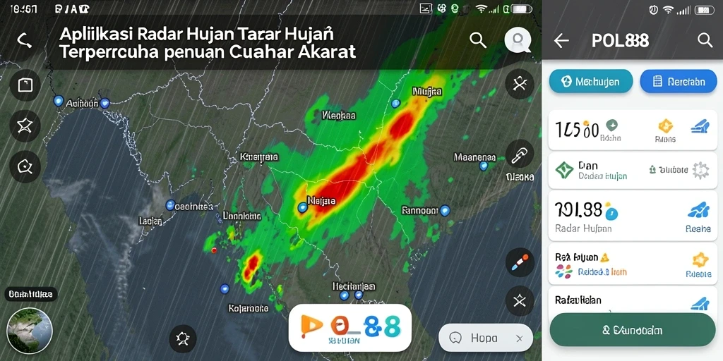 Tampilan utama POL88 dengan informasi radar hujan yang akurat.