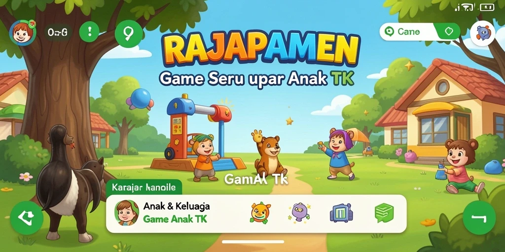 Tampilan antarmuka yang ceria dan interaktif dari RAJAPAMEN.